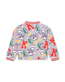 Cardigan Jogging Gris Clair - Enfant Fille - Kenzo Kids