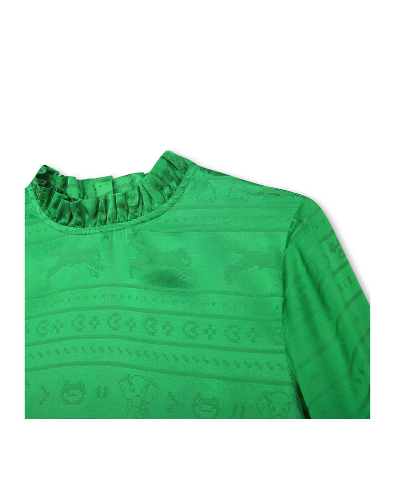 Blouse Acid Green - Enfant Fille - Kenzo Kids