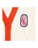 Cardigan Tricot Ivoire - Enfant Fille - Kenzo Kids