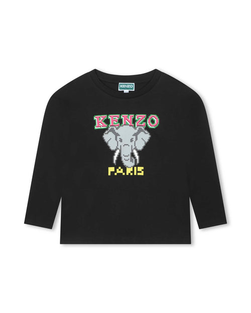 T-Shirt Manches Longues Slate - Enfant Fille - Kenzo Kids