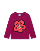 T-Shirt Manches Longues Red Currant - Enfant Fille - Kenzo Kids