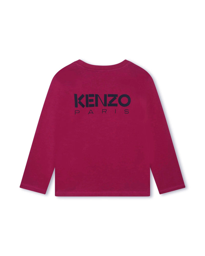 T-Shirt Manches Longues Red Currant - Enfant Fille - Kenzo Kids