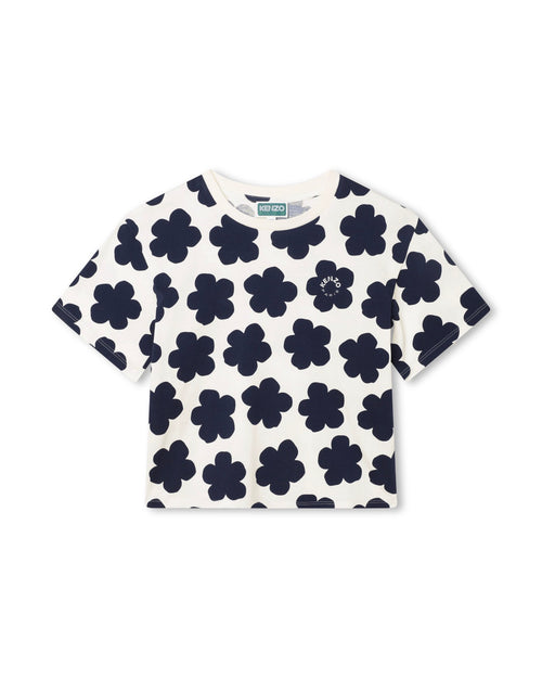 T-Shirt Manches Courtes Ivoire - Enfant Fille - Kenzo Kids