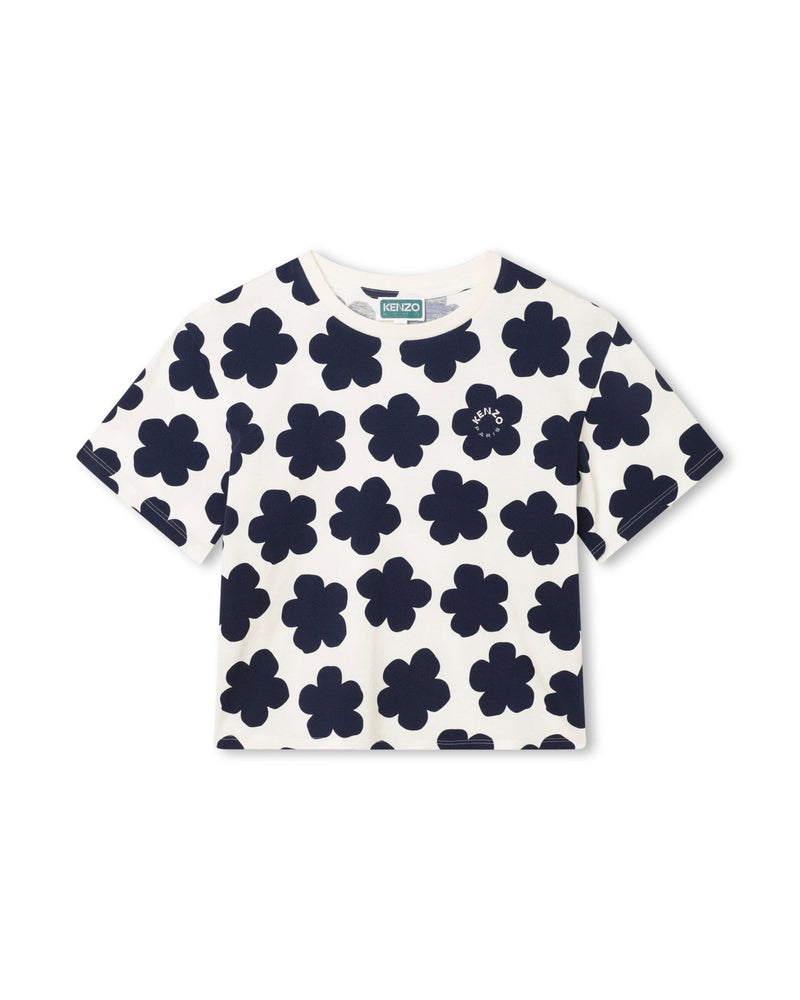 T-Shirt Manches Courtes Ivoire - Enfant Fille - Kenzo Kids