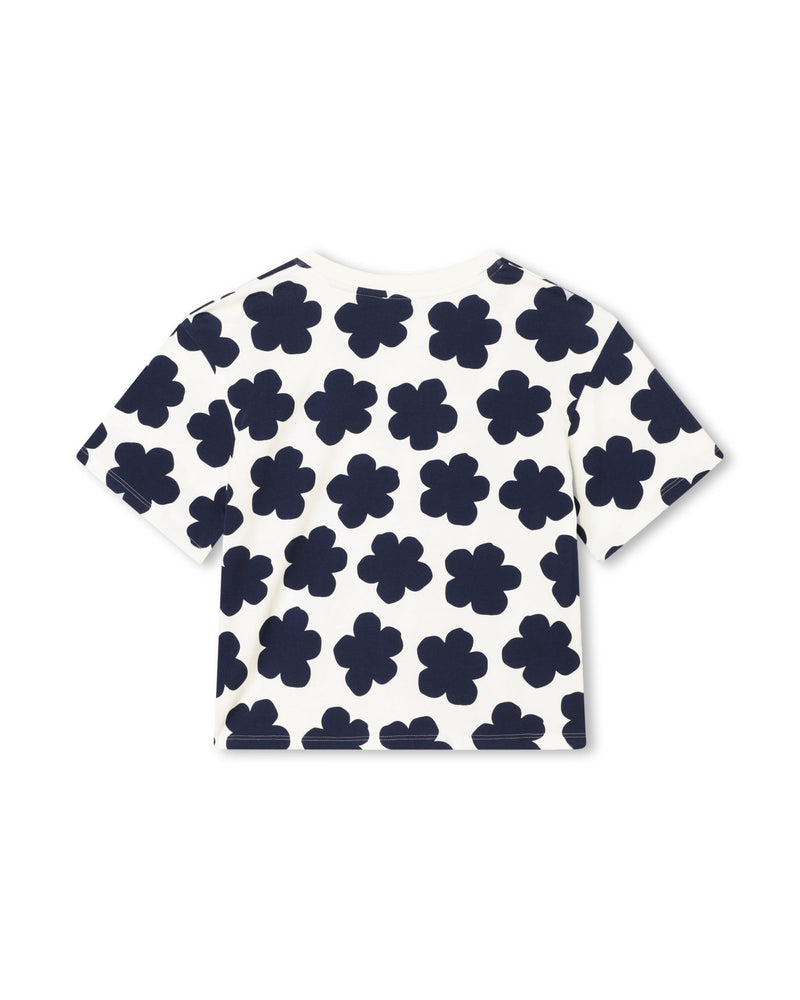 T-Shirt Manches Courtes Ivoire - Enfant Fille - Kenzo Kids