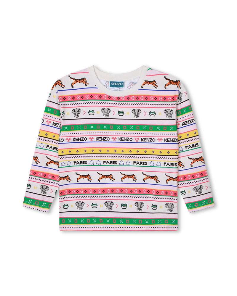 T-Shirt Manches Longues Rice - Enfant Fille - Kenzo Kids