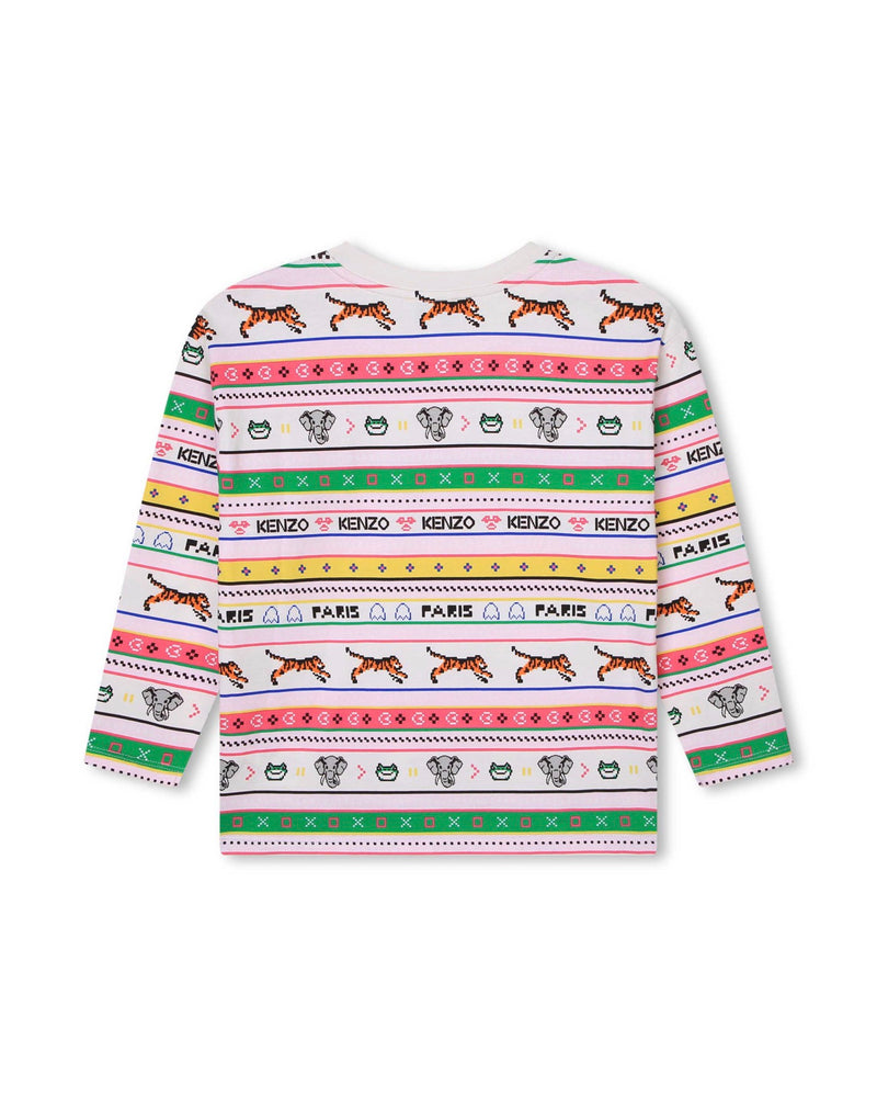 T-Shirt Manches Longues Rice - Enfant Fille - Kenzo Kids