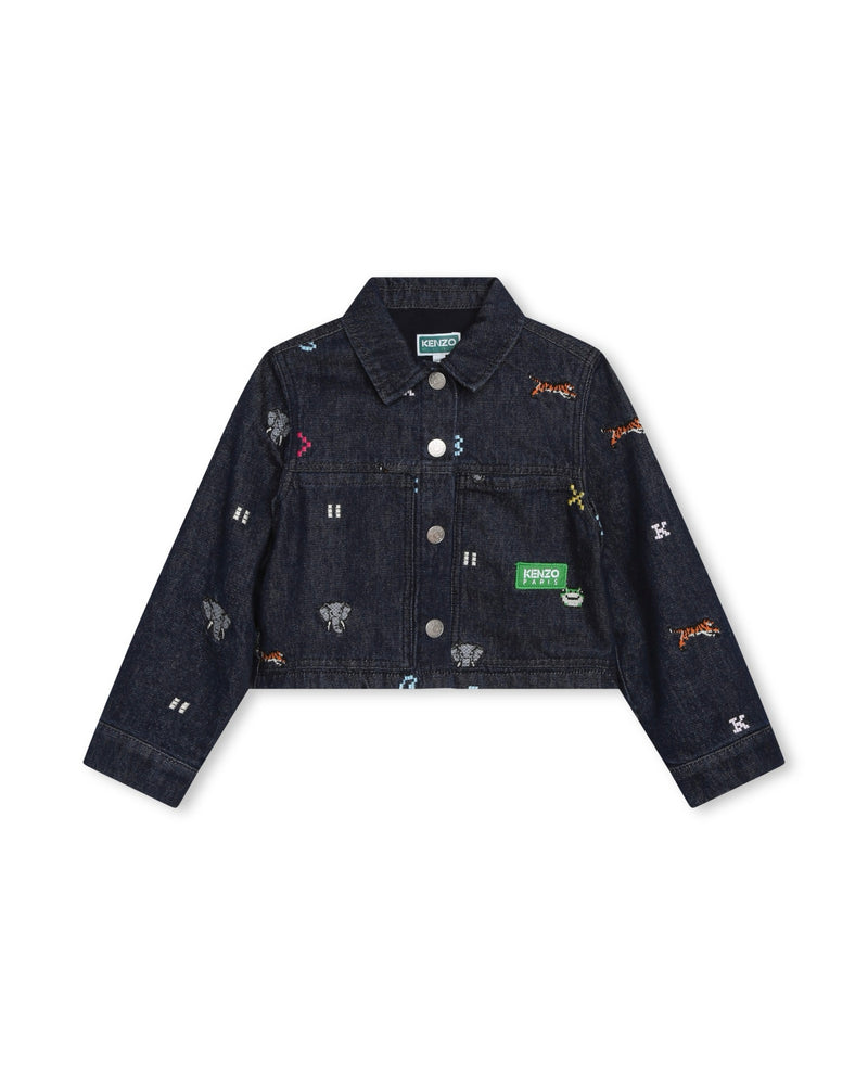 Veste Jeans Denim Brut - Enfant Fille - Kenzo Kids