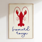Kitchen - Affiche Homard - Rouge