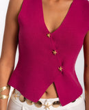 Gilet Made You Look - Cerise