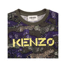 T-Shirt Manches Courtes Kaki Fonce - Enfant Garçon - Kenzo Kids