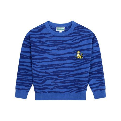 Pull Bleu Cobalt - Enfant Garçon - Kenzo Kids