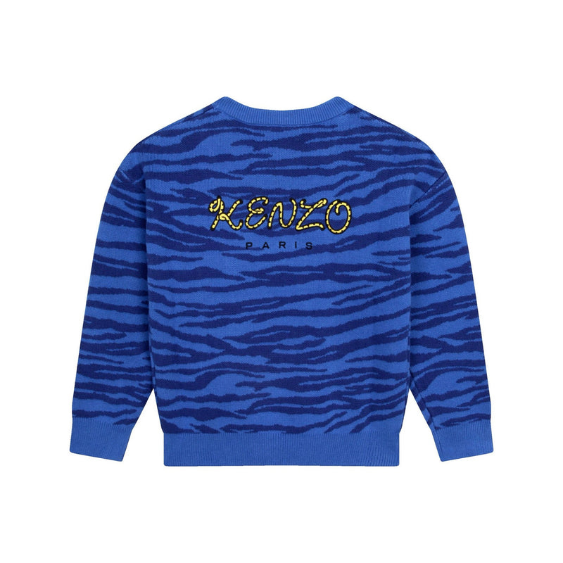 Pull Bleu Cobalt - Enfant Garçon - Kenzo Kids