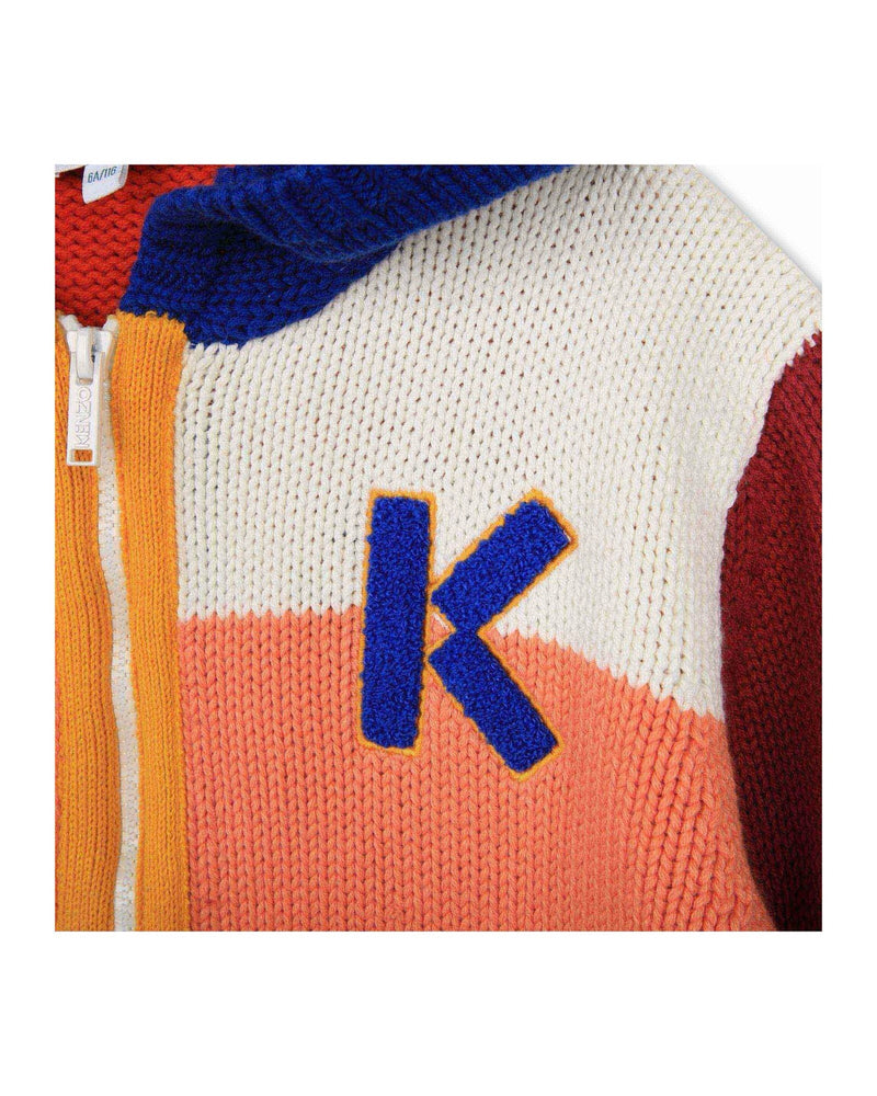 Cardigan Tricot Wave Blue - Enfant Garçon - Kenzo Kids