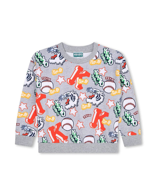 Sweat Gris Clair - Enfant Garçon - Kenzo Kids