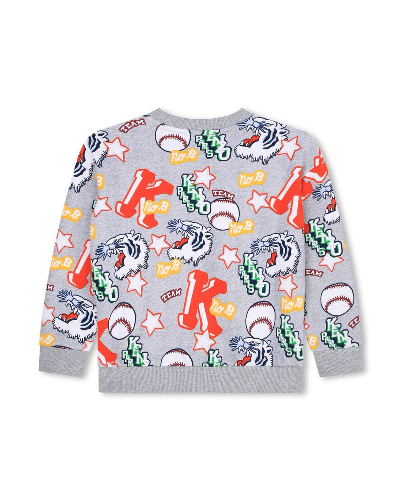 Sweat Gris Clair - Enfant Garçon - Kenzo Kids