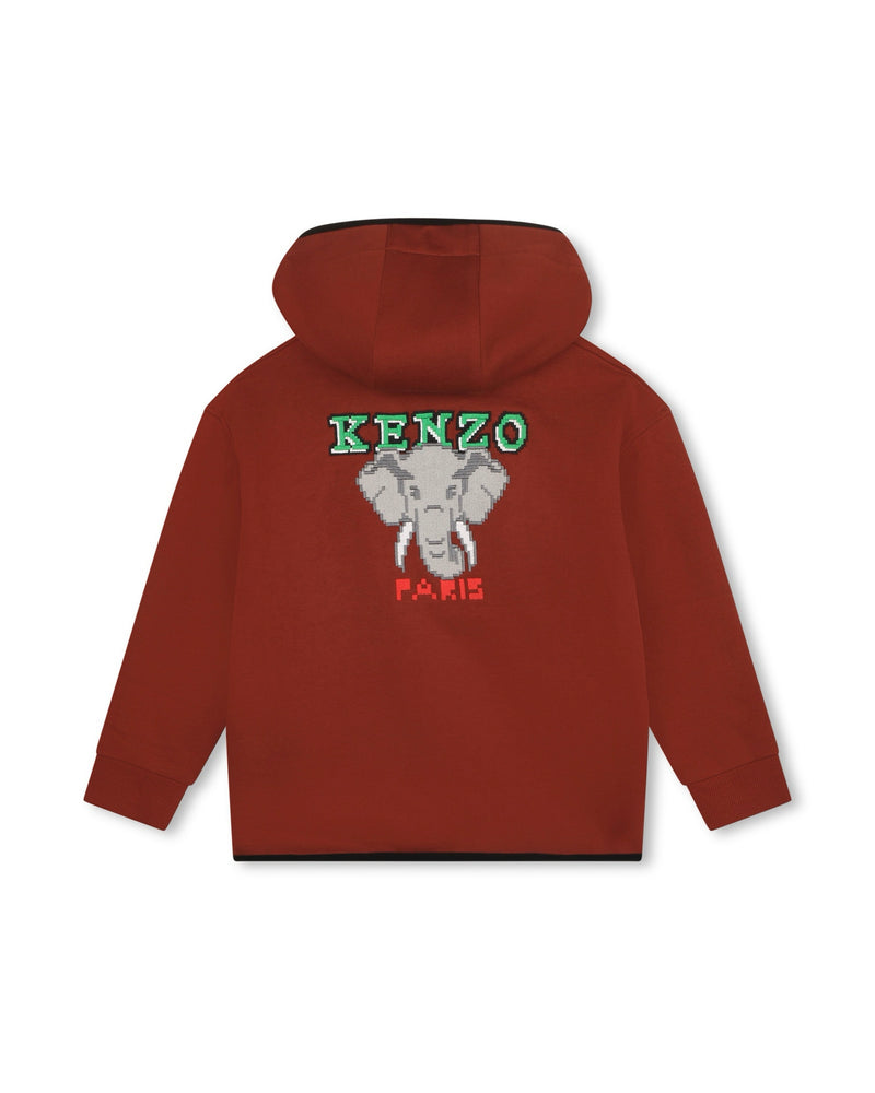 Sweat A Capuche Carmin - Enfant Garçon - Kenzo Kids