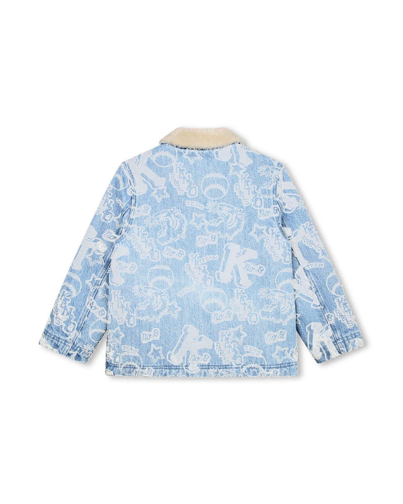 Veste Denim Bleach Pouss - Enfant Garçon - Kenzo Kids