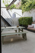 Avenue - Mesa Exterior - Madera de Pino - Verde Salvia/Verde