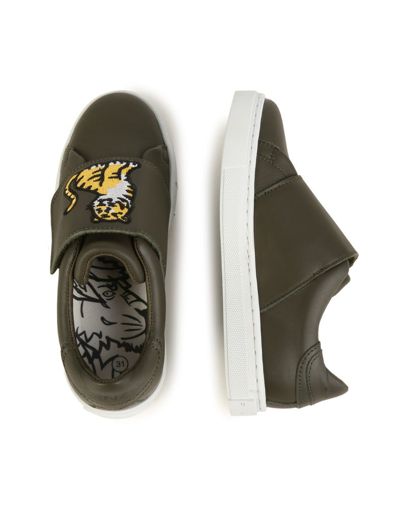 Sneakers Vert Army - Enfant Mixte - Kenzo Kids