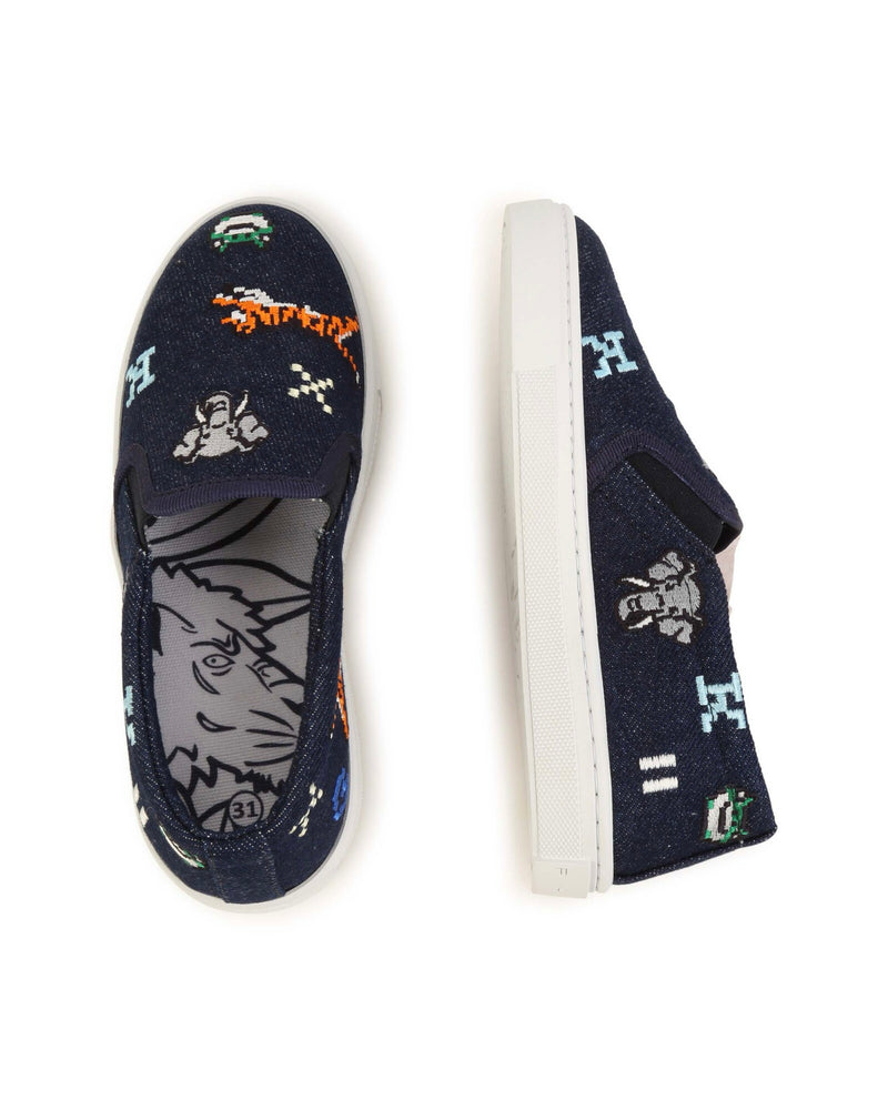 Sneakers Bleu Metal - Enfant Mixte - Kenzo Kids