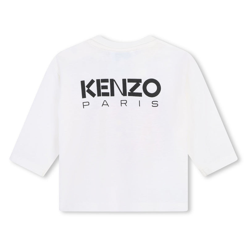Kenzo Kids - Tee-Shirt Manches Longues - Ivoire - Layette - Fille