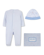 Set aus Overall + Mütze - Himmelblau
