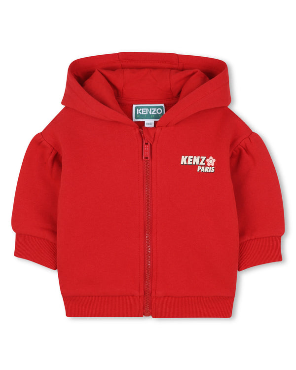 Cardigan met capuchon - Rouge Fonce
