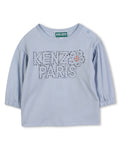 T-Shirt A Maniche Lunghe - Faded Blue