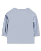 T-Shirt A Maniche Lunghe - Faded Blue