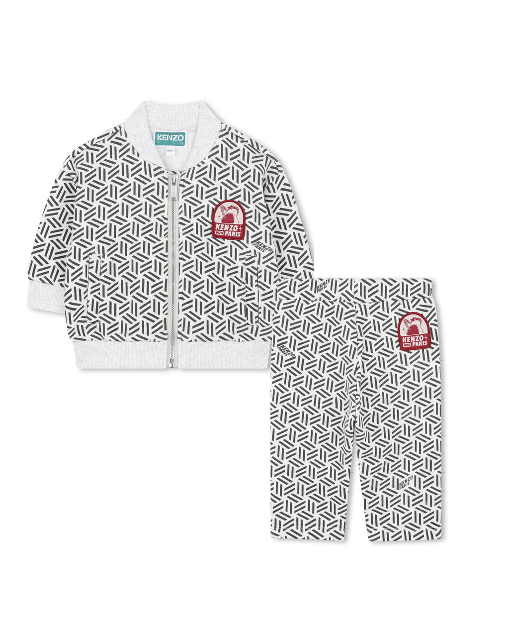 Set Cardigan + Hose - Gris Chine