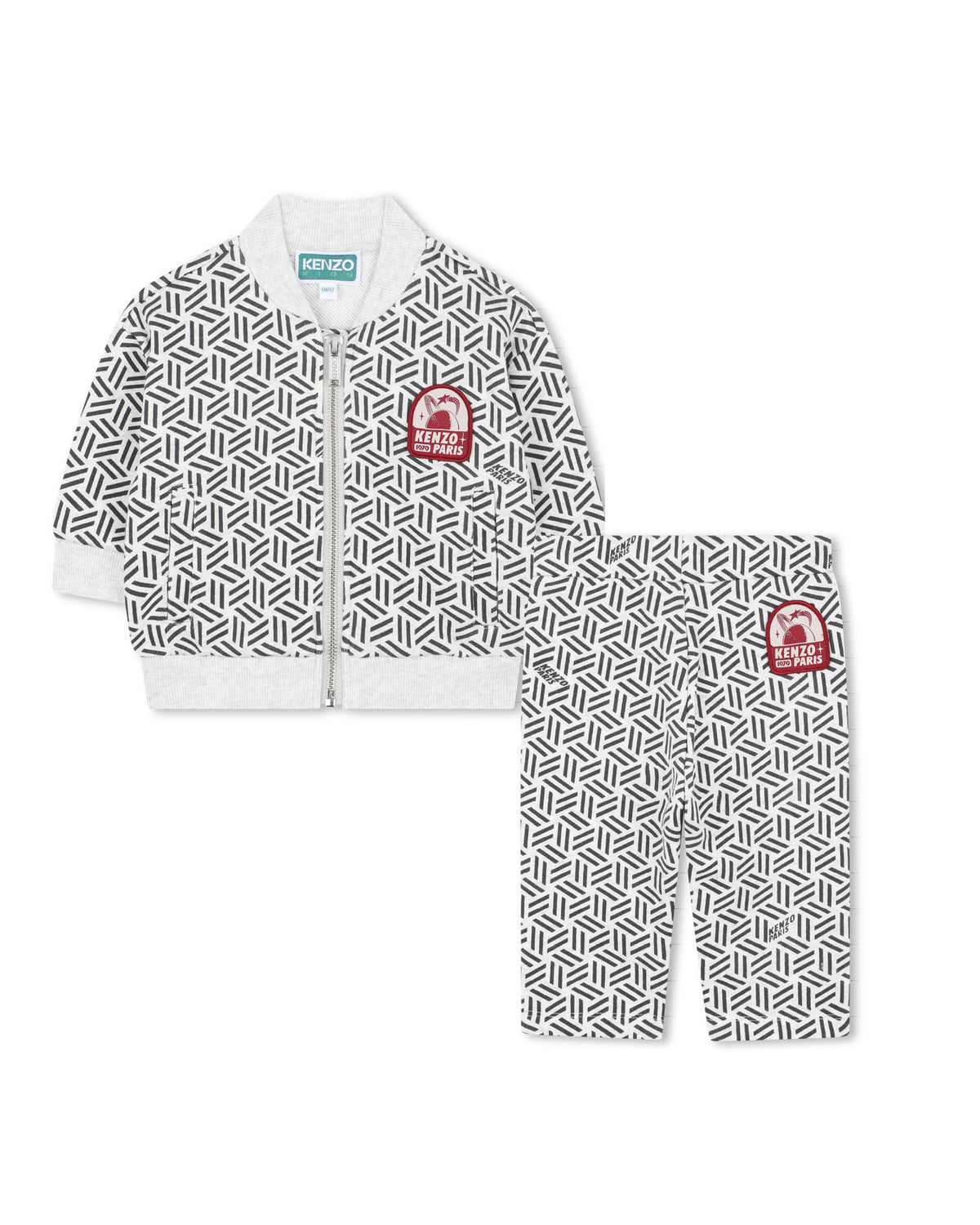 Set Cardigan + Hose - Gris Chine