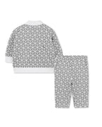 Set Cardigan + Hose - Gris Chine