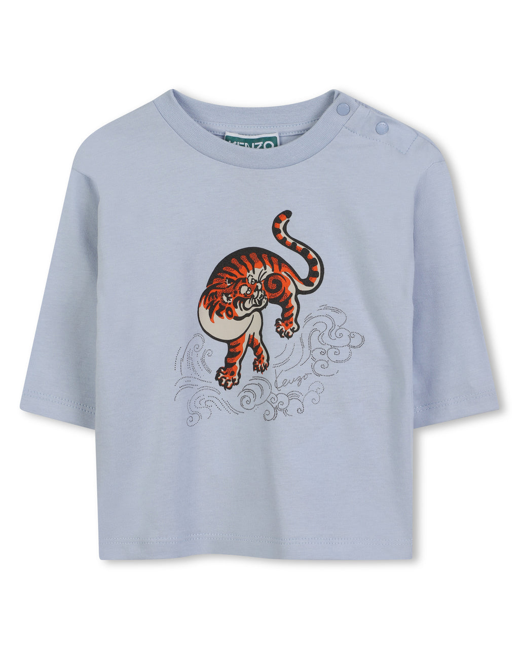 T-Shirt A Maniche Lunghe - Faded Blue