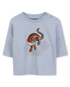T-Shirt A Maniche Lunghe - Faded Blue