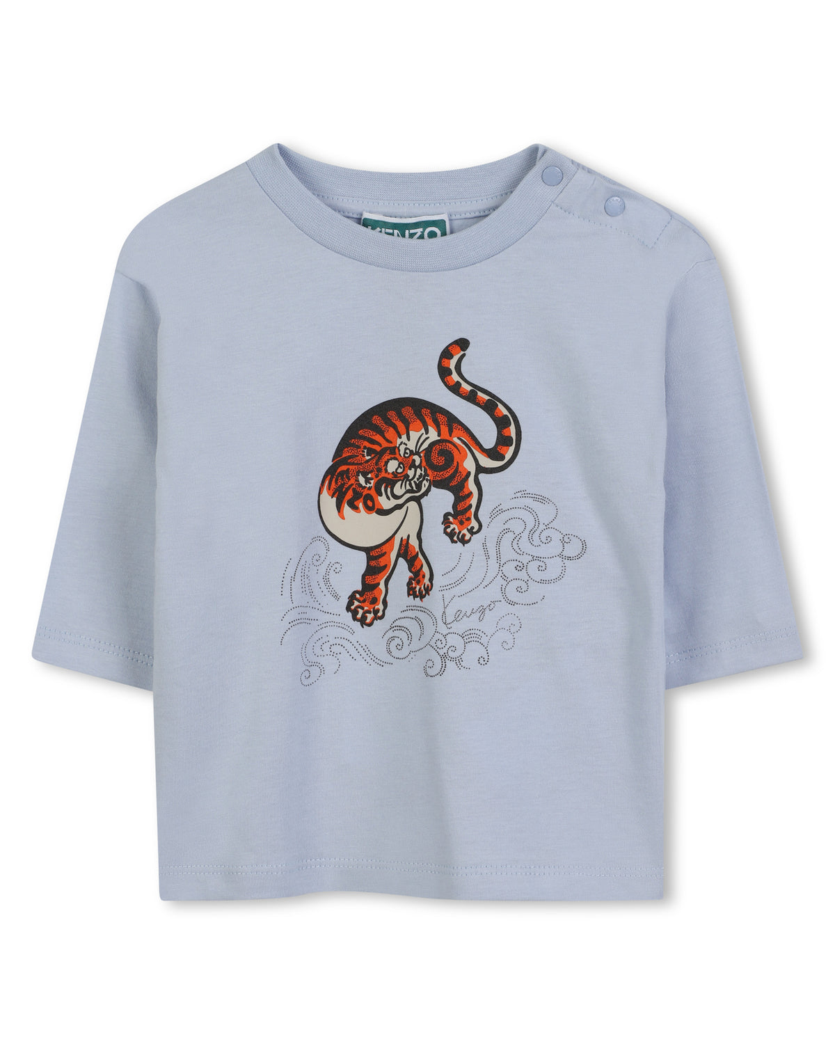 T-Shirt A Maniche Lunghe - Faded Blue
