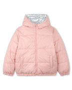 Wende-Daunenjacke - Grau Rosa