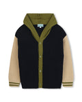Strickstrickjacke - Marine Beige