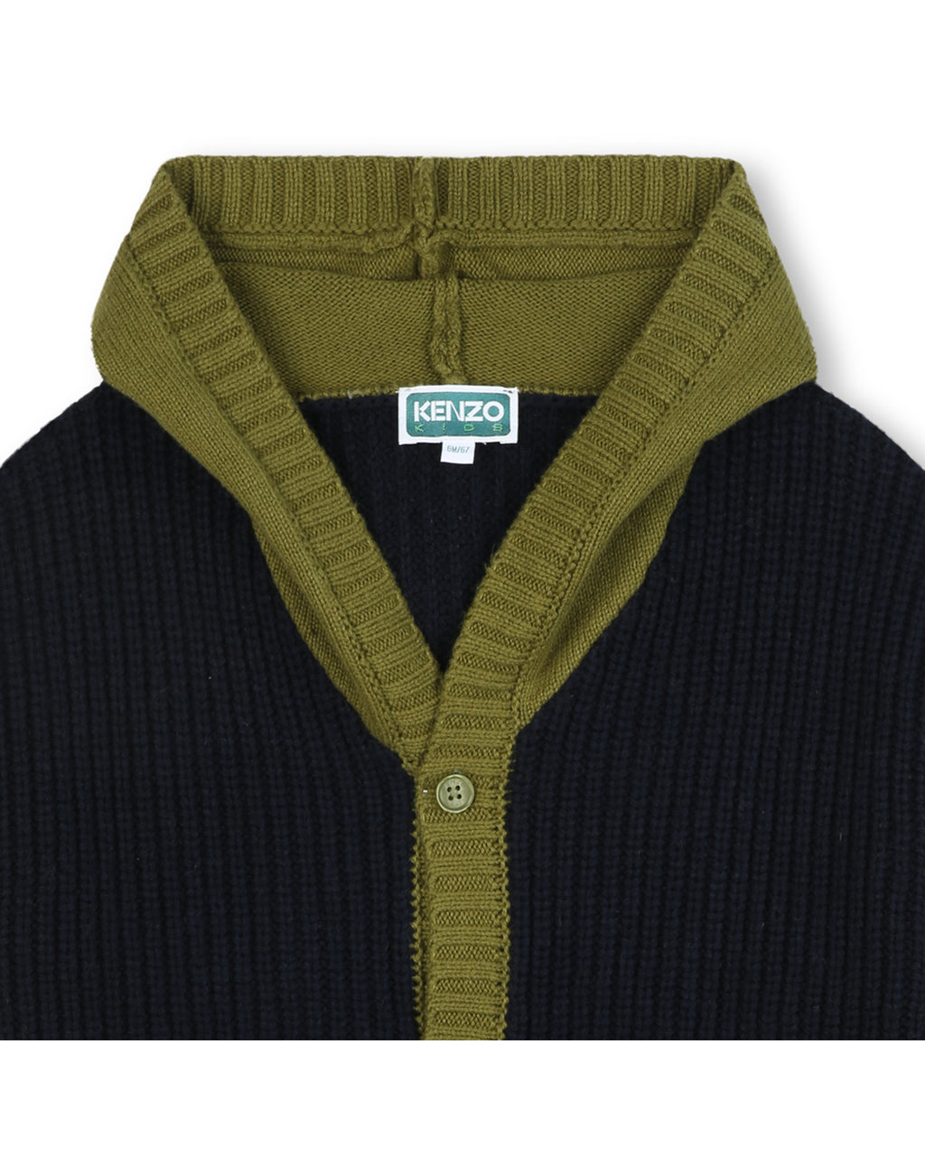 Strickstrickjacke - Marine Beige