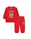 Sæt med sweatshirt + joggingbukser - Rouge Fonce