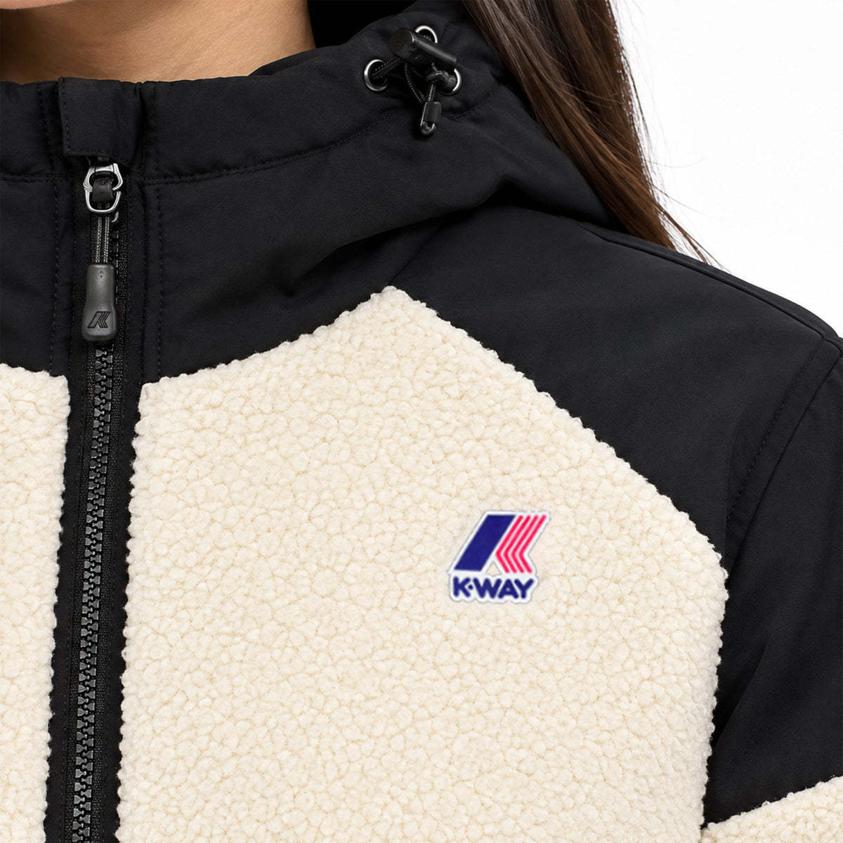 Chaqueta sherpa de mujer K-Way ANGELIQUE 4.0 ORSETTO