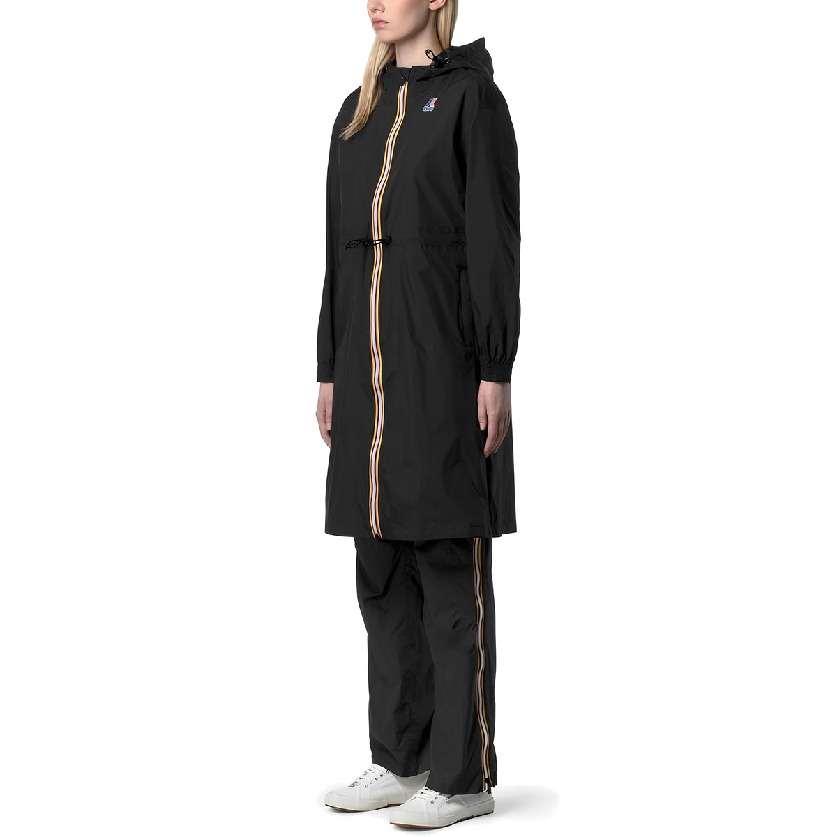Lang dameparka med hætte K-Way LE VRAI 4.0 DELIA