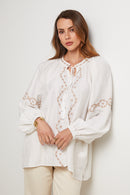 Camisa - Beige - Mujer