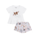 Ensemble T-Shirt + Short Blanc - Bébé Fille - Kenzo Kids