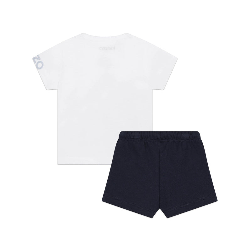 Ensemble T-Shirt + Short Blanc - Bébé Garçon - Kenzo Kids