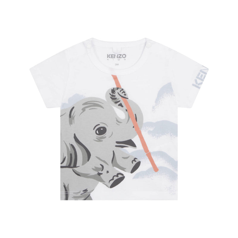 Ensemble T-Shirt + Short Blanc - Bébé Garçon - Kenzo Kids