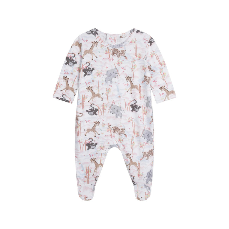 Ensemble Pyjama + Bavoir + Bonnet Blanc - Bébé Fille - Kenzo Kids