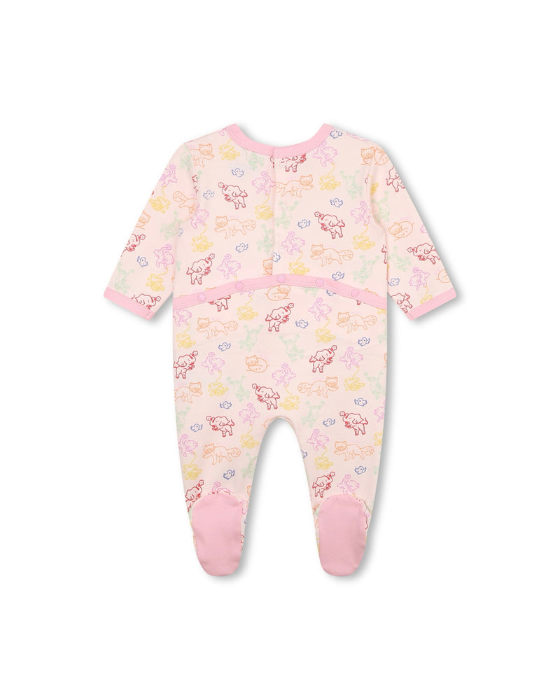 Ensemble Pyjama + Bavoir + Bonnet Dragee - Bébé Fille - Kenzo Kids