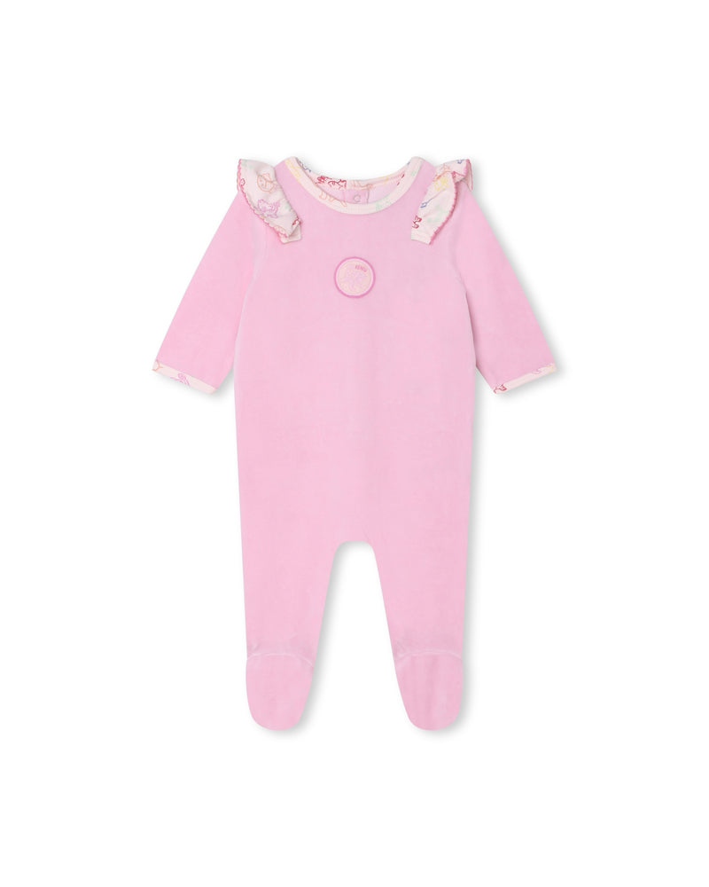 Ensemble Pyjama + Bavoir + Bonnet Magnolia - Bébé Fille - Kenzo Kids