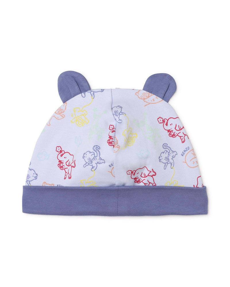 Ensemble Pyjama + Bavoir + Bonnet Ciel - Bébé Garçon - Kenzo Kids